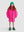 Pink Batwing Sleeve Down Jacket