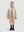 Beige Batwing Sleeve Down Jacket