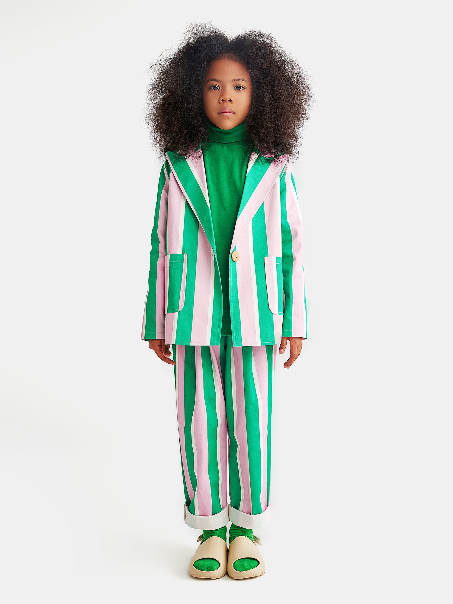 Green and Pink Striped Pants – pinkteddy