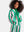 Green and Pink Striped Coat