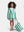 Green and Pink Striped Coat