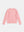 Pink Crewneck Cable-knit Sweater