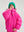 Pink Batwing Sleeve Down Jacket