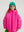 Pink Batwing Sleeve Down Jacket